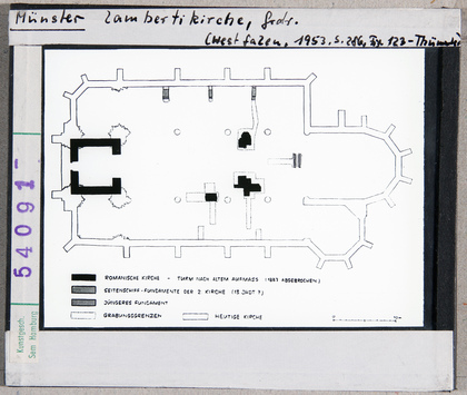 Vorschaubild Münster: Lambertikirche, Grundriss 